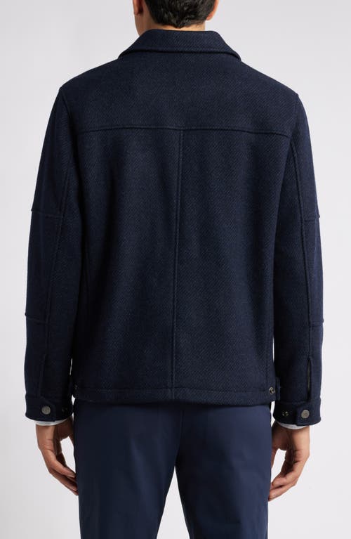 Hart Schaffner Marx Paloma Wool Blend Twill Jacket In Navy Twill