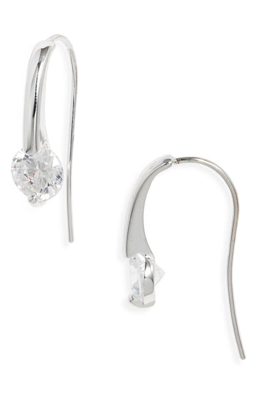 Shop Nordstrom Demi Fine Floating Cubic Zirconia Drop Earrings In Sterling Silver Plated