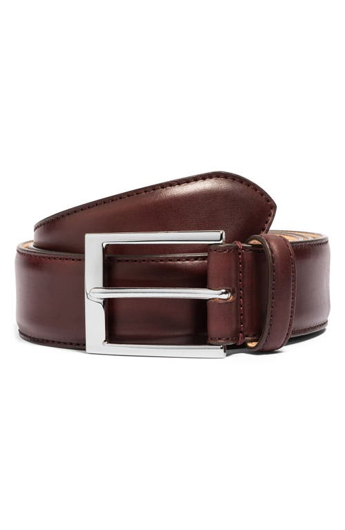 TO BOOT NEW YORK Leather Belt Burnished Brown at Nordstrom,