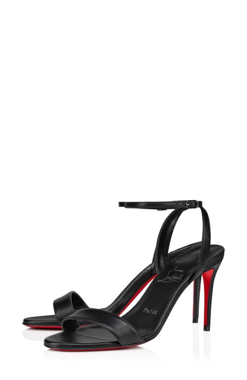 Shop Christian Louboutin Loubi Ankle Strap Sandal In Black