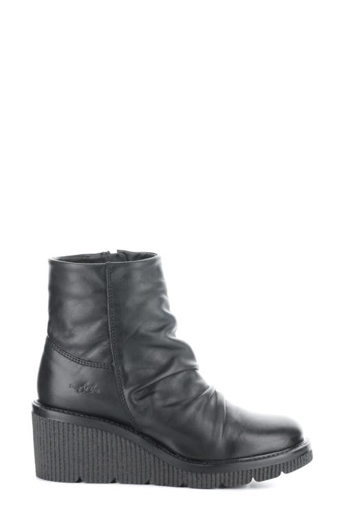 Shop Bos. & Co. Alina Waterproof Platform Wedge Bootie In Black