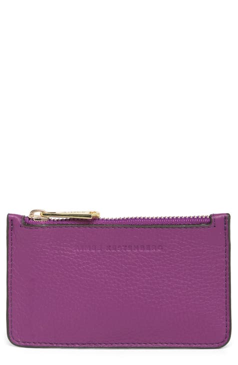 Burgundy Cleo Quilted Card Holder - CHARLES & KEITH US