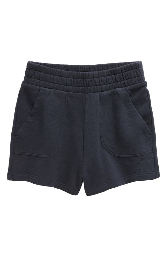 Shop Treasure & Bond Kids' Cotton French Terry Shorts In Navy India Ink