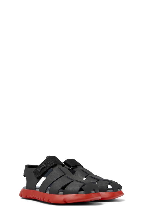 Shop Camper Oruga Slingback Fisherman Sandal In Black