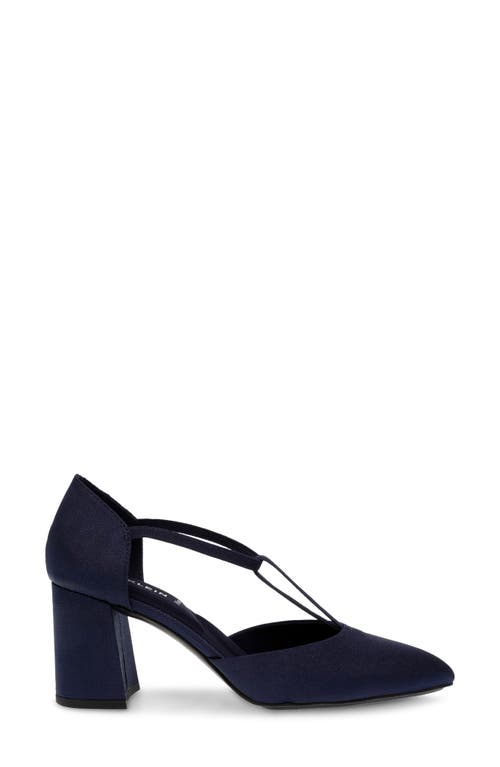 Shop Anne Klein Barclay Pointed Toe Pump In Navy Fab