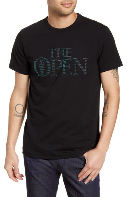Boss British Open Regular Fit Graphic T-Shirt In Black | ModeSens