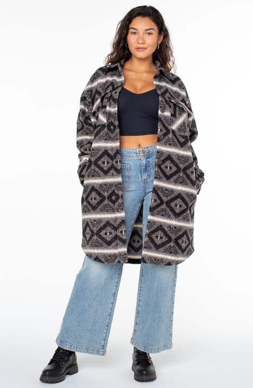 Roxy Walkabout Coat In Phantom