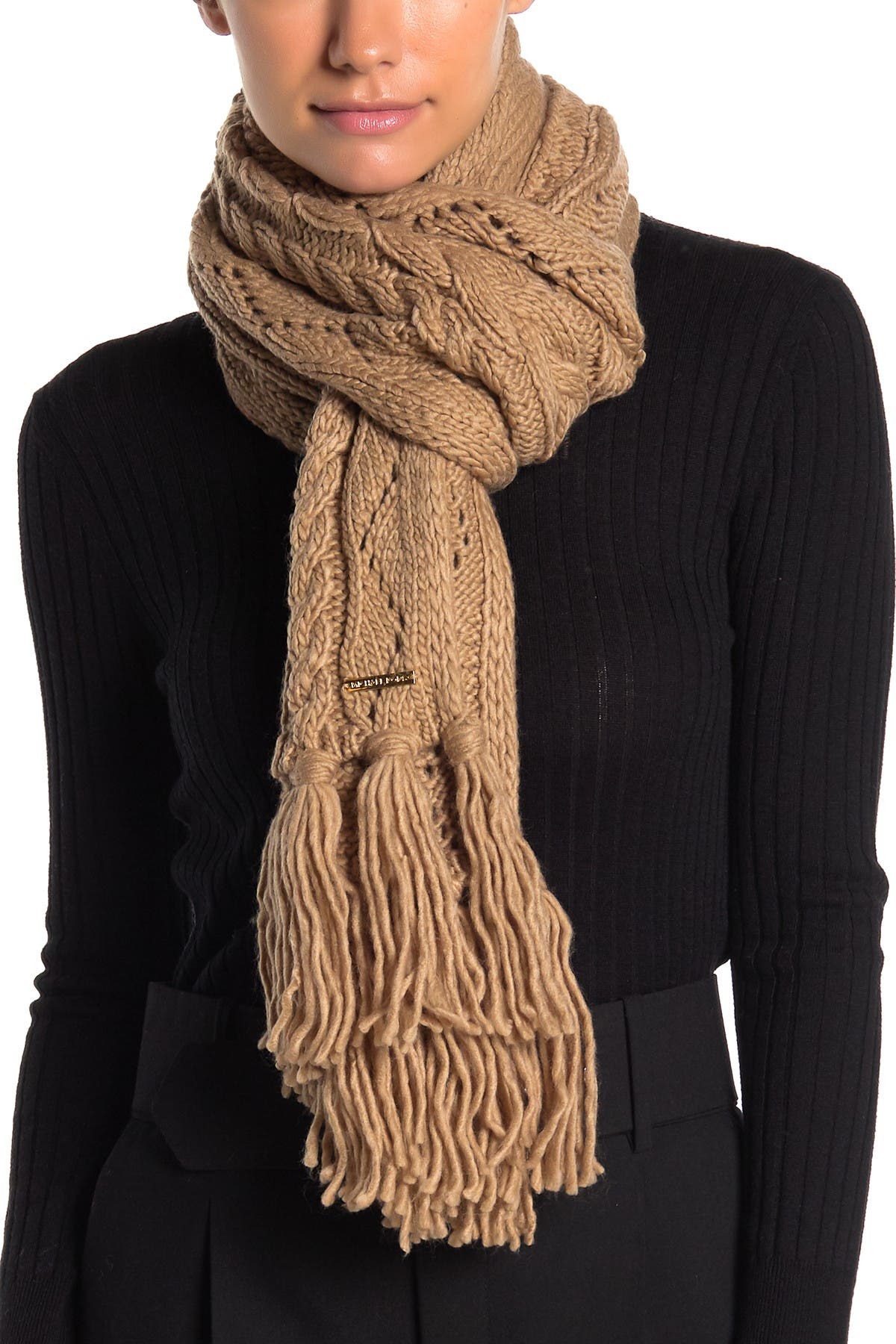 Michael Kors Pointelle Cable Knit Scarf Nordstrom Rack