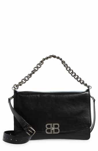 BALENCIAGA Women's Bb Soft Large Flap Bag in Black