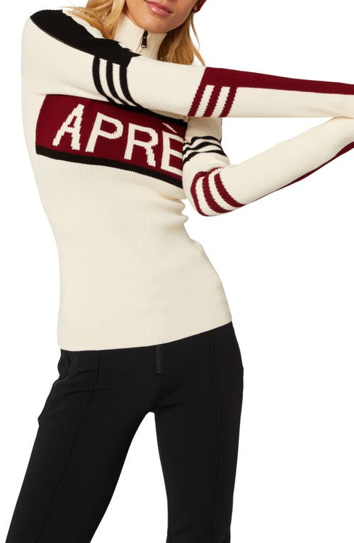 Shop Alp N Rock Kate Mock Neck Half Zip Sweater In Ivory