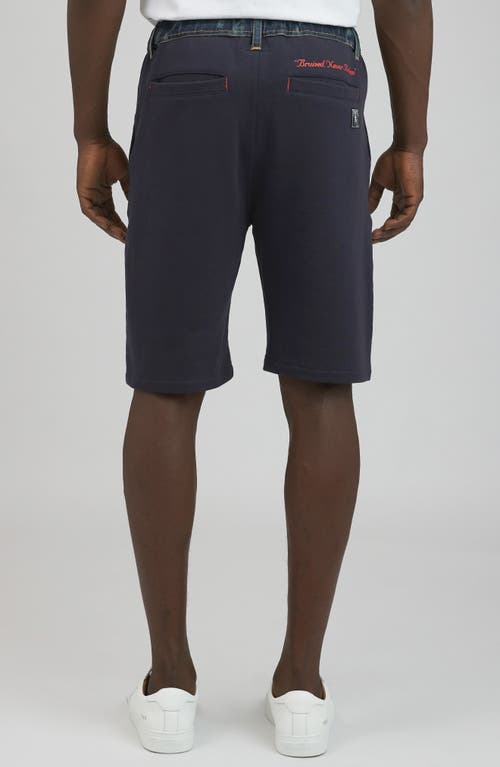 Shop Prps Saitama Knit Shorts In Navy