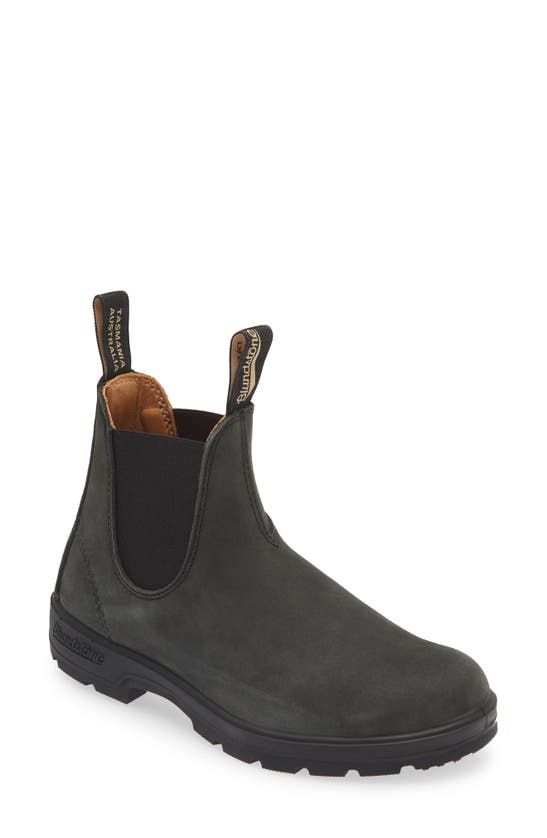 Shop Blundstone Footwear Blundstone Chelsea Boot In Rustic Black Leather