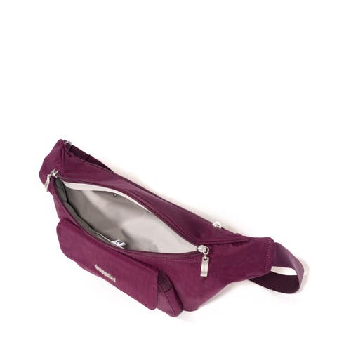 Shop Baggallini Modern Everywhere Belt Bag Sling In Mulberry