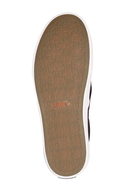 Taos Women's Rubber Soul Slip-on Shoes - Medium Width In Black/white In Black
