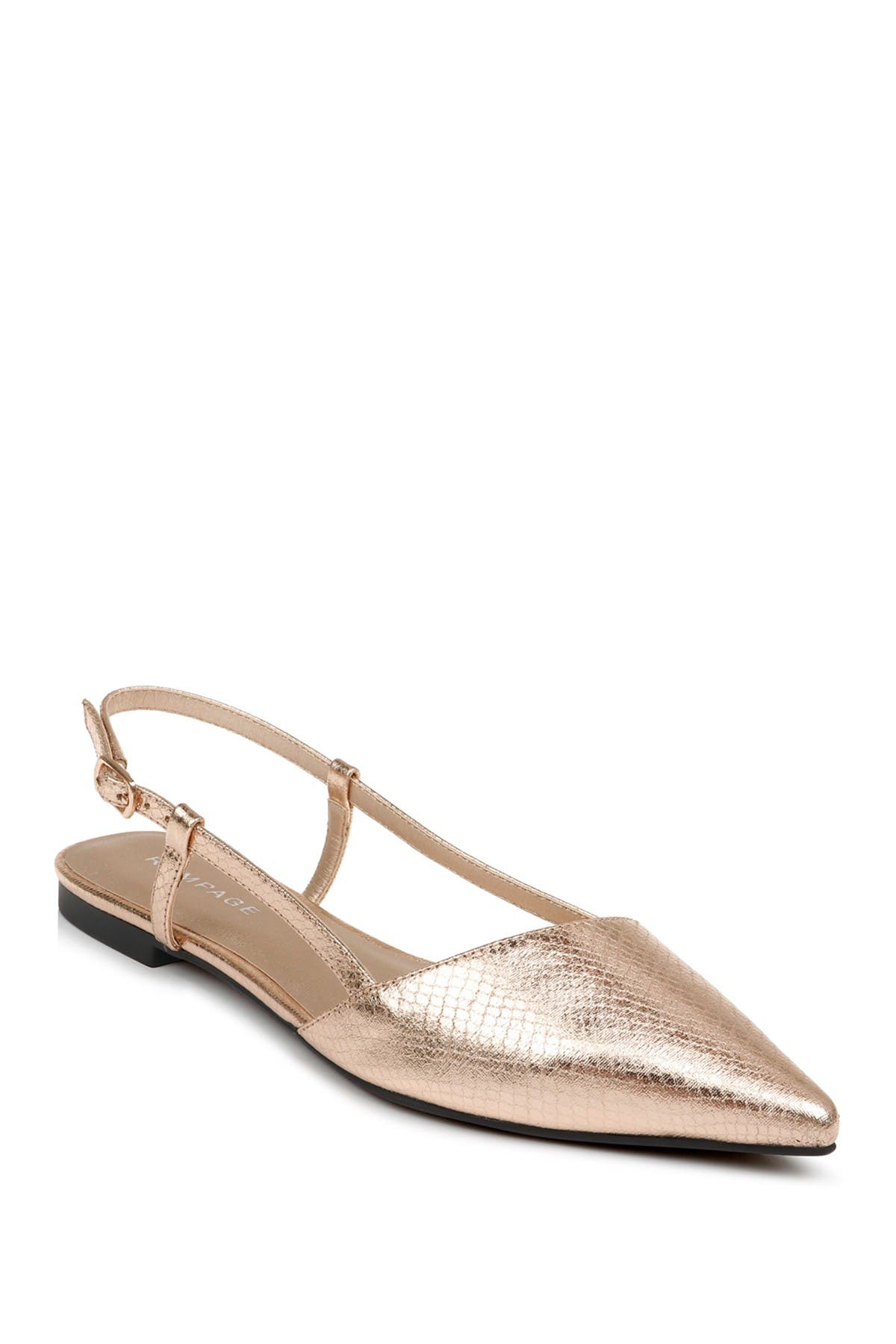 beige pointed toe flats