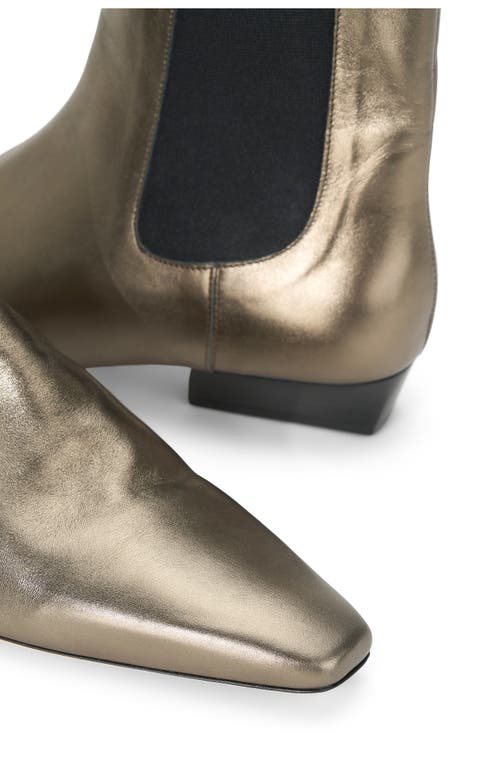 Staud Wally Chelsea Boot In Aged Bronze