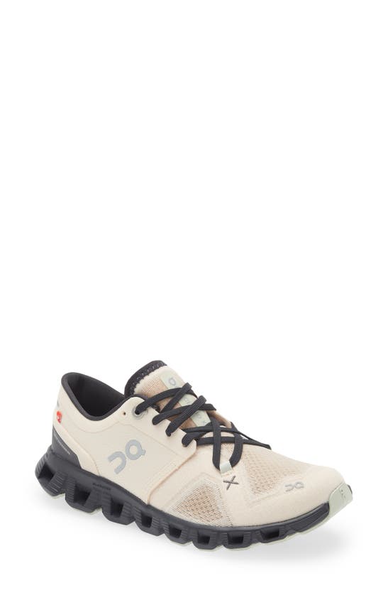 On Cloud X 3 Training Shoe In Fawn/magnet