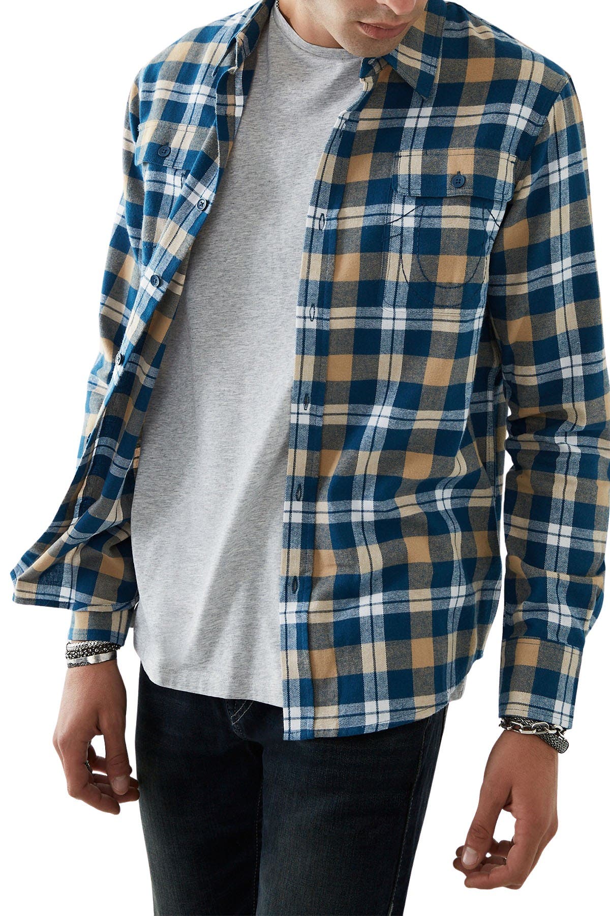 true religion plaid shirt