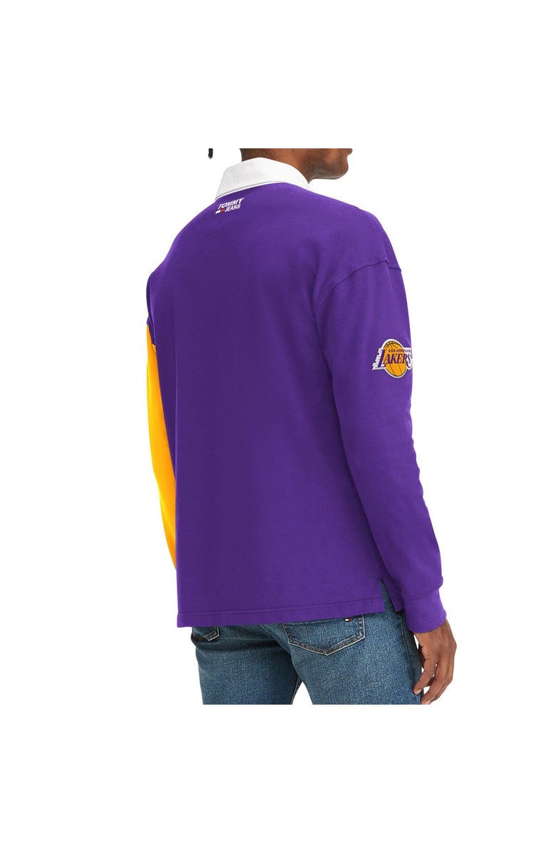JEANS Men's Tommy Jeans Purple/Gold Los Angeles Lakers Ronnie Long Sleeve T-Shirt | Nordstrom