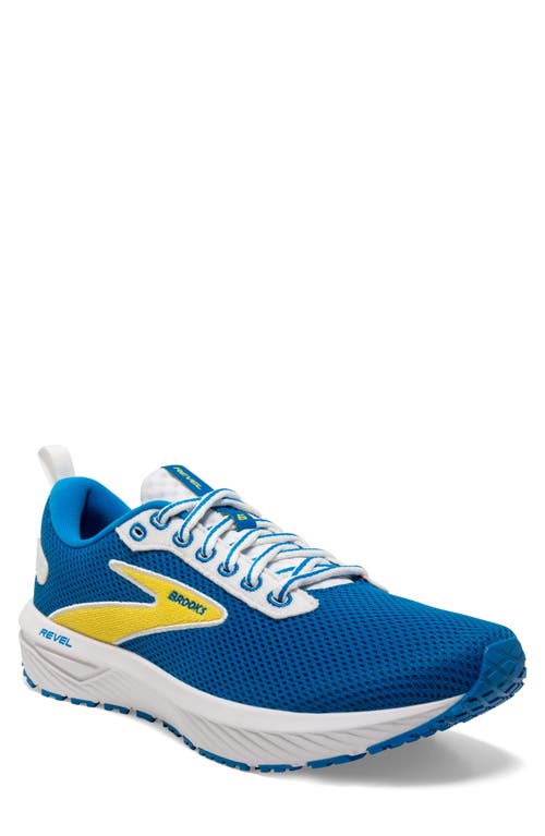 Revel 6 Hybrid Running Shoe in Blue/Yellow