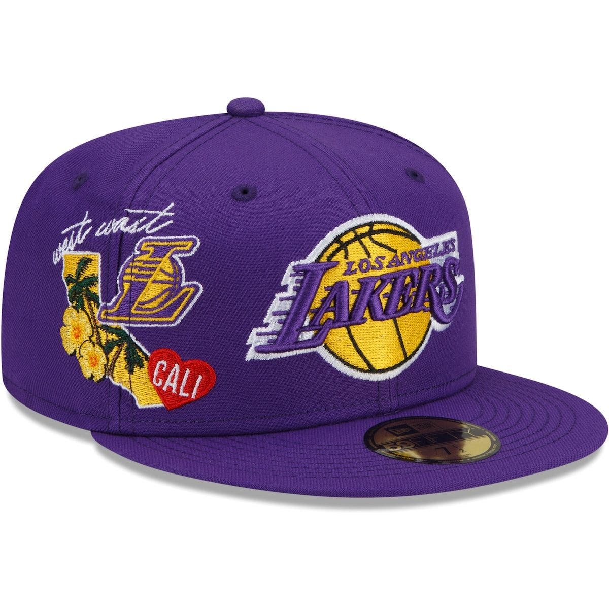 lakers snapback purple