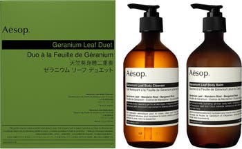 Geranium Leaf Body Cleanser & Body Balm Duet