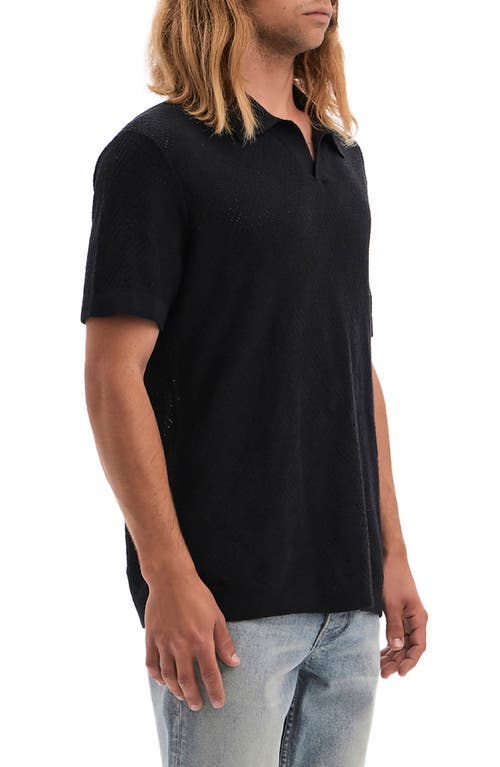 Shop Vayder Cloudio Polo Sweater In Black Geo