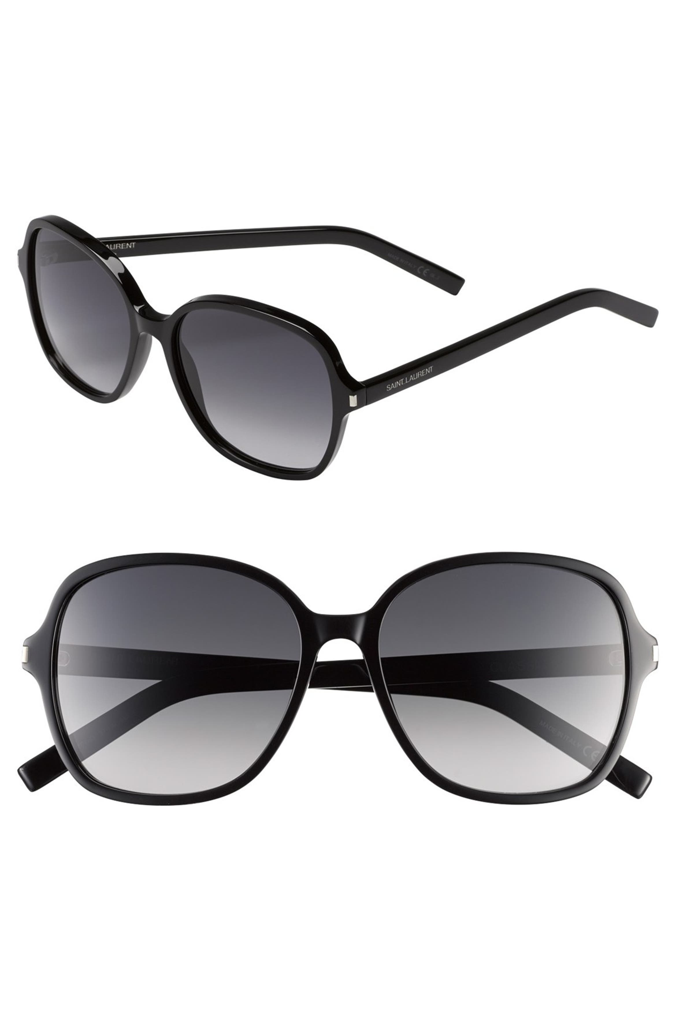 Saint Laurent 57mm Oversize Sunglasses | Nordstrom