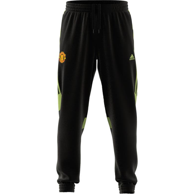 Shop Adidas Originals Adidas Black Manchester United X Stone Roses 2023/24 Urban Purist Woven Track Pants
