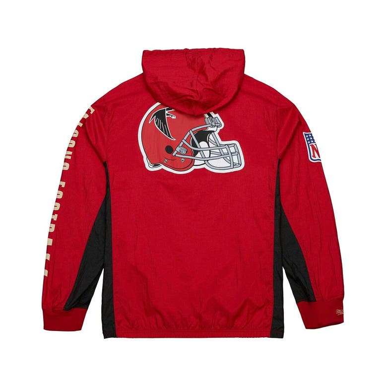 Shop Mitchell & Ness Red Atlanta Falcons Team Og 2.0 Anorak Vintage Logo Quarter-zip Windbreaker Jacket