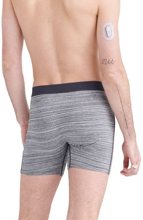 Saxx Ultra Super Soft Relaxed Fit Boxer Briefs In Spacedye Heather- Grey