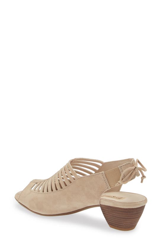 Shop Paul Green Talia Slingback Sandal In Champagne Suede