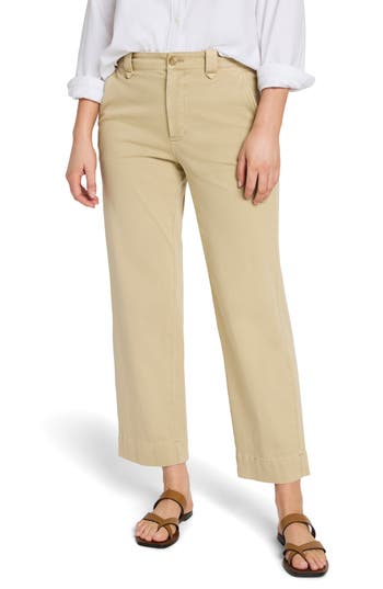 Faherty Coastline Ankle Organic Cotton Blend Chino Pants In Khaki
