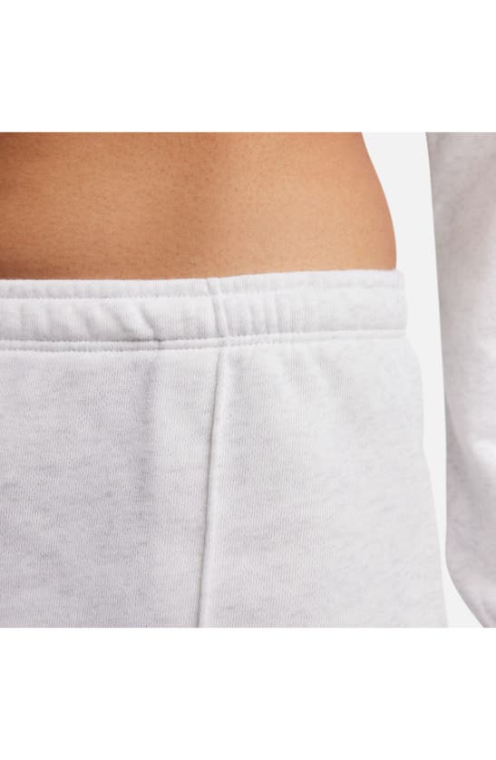 Shop Nike Chill High Waist French Terry Shorts In Birch Heather/ Light Orewood