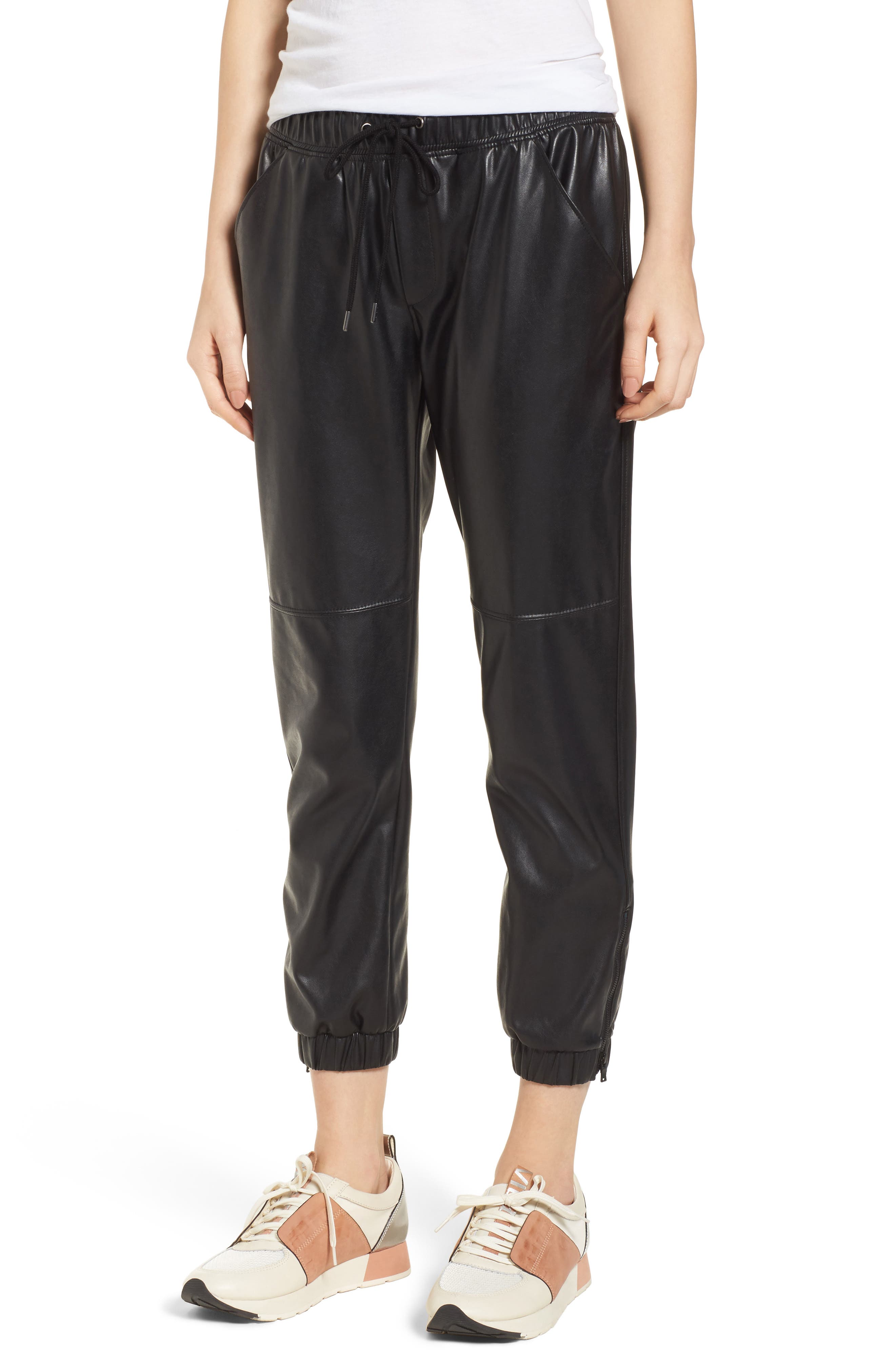 ankle zip joggers