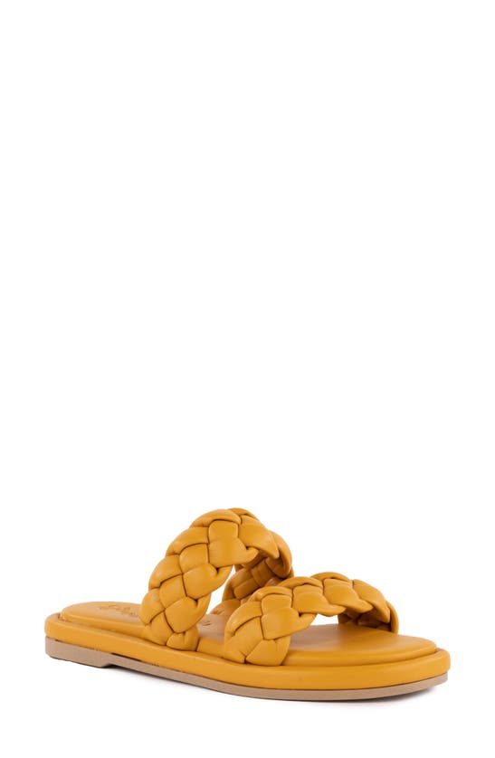 Seychelles Golden Coast Slide Sandal In Mustard