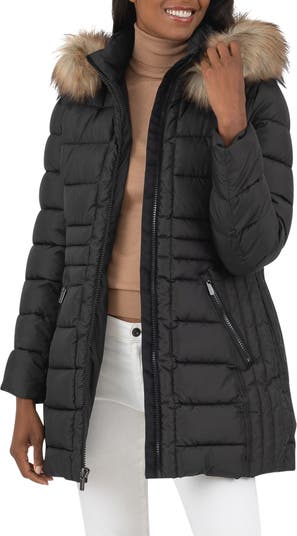 Kensie women's down coat with hood sale