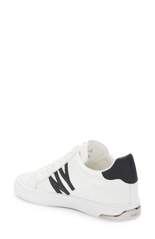 Shop Dkny Logo Sneaker In Brght White/black
