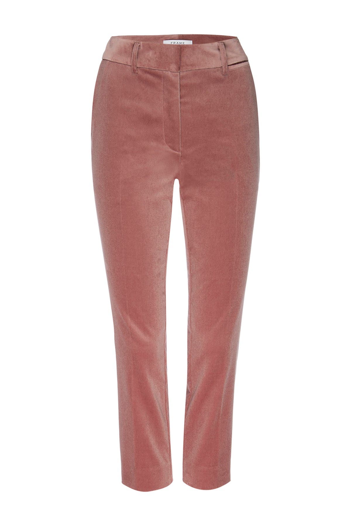 velvet high waisted trousers