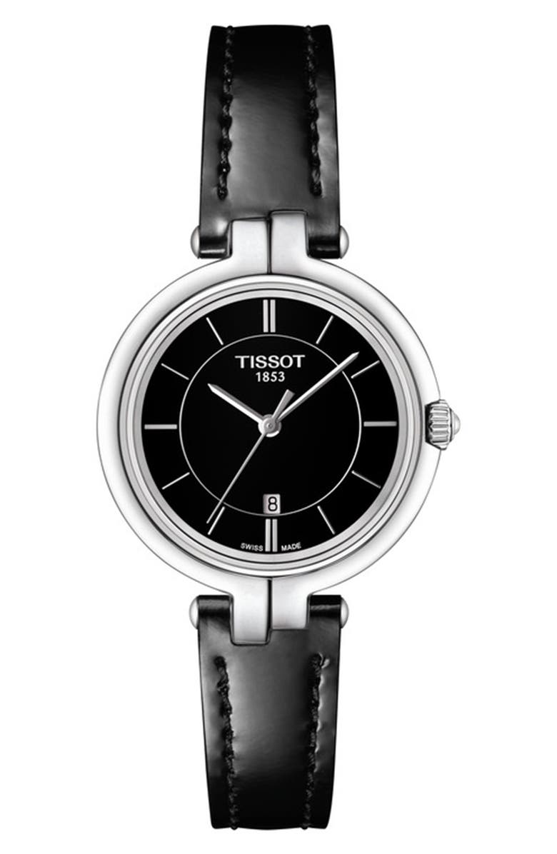 Tissot Women's Flamingo Leather Strap Bracelet Watch, 30mm | Nordstromrack