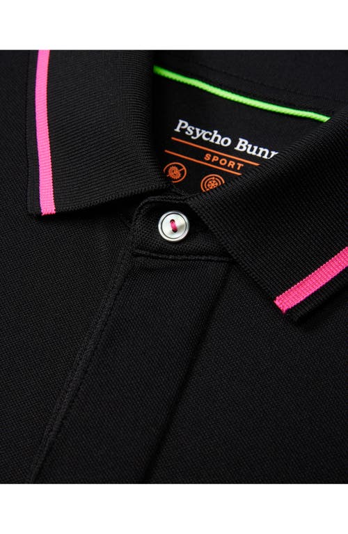 Shop Psycho Bunny Kenmore Sport Performance Polo In Black