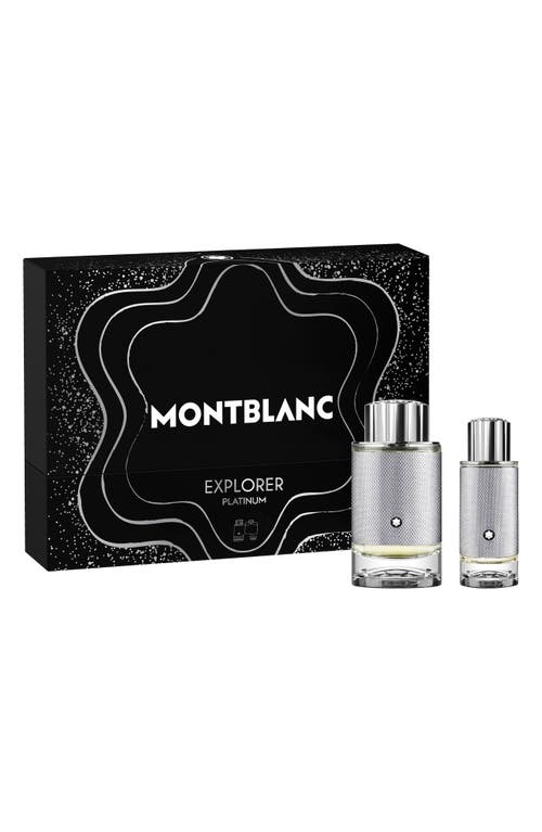 Montblanc Explorer Platinum Eau De Parfum Set (limited Edition) $200 Value In No Color