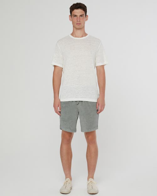Onia Terry Pull On 7 Shorts In Sage