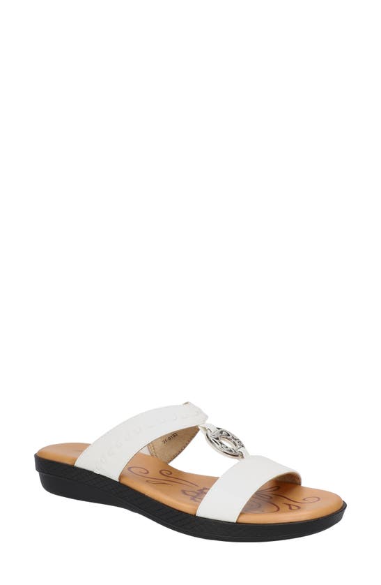 Easy Street Talia Wedge Sandal In White