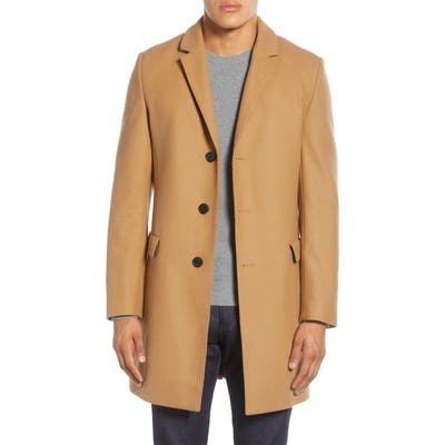 Hugo Migor Wool Blend Coat, 6R - Brown