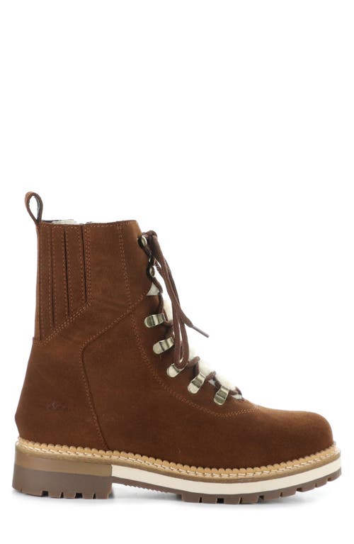 Shop Bos. & Co. Ada Waterproof Hiker Boot In Nut/beige Merino Wool