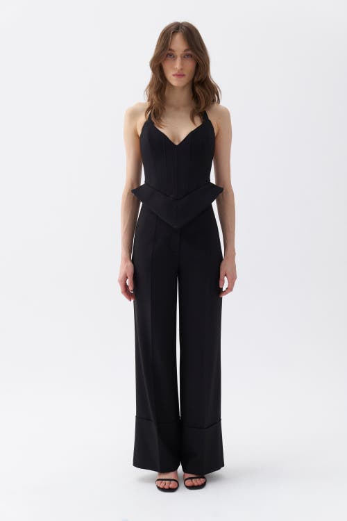 NOCTURNE NOCTURNE CORSET STYLE CROP TOP