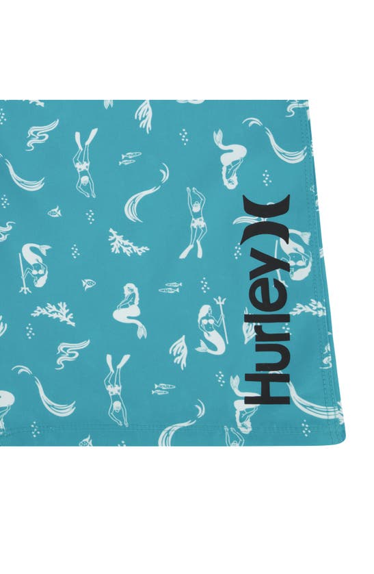 Shop Hurley Deep Sea Swim Trunks In Turquoise