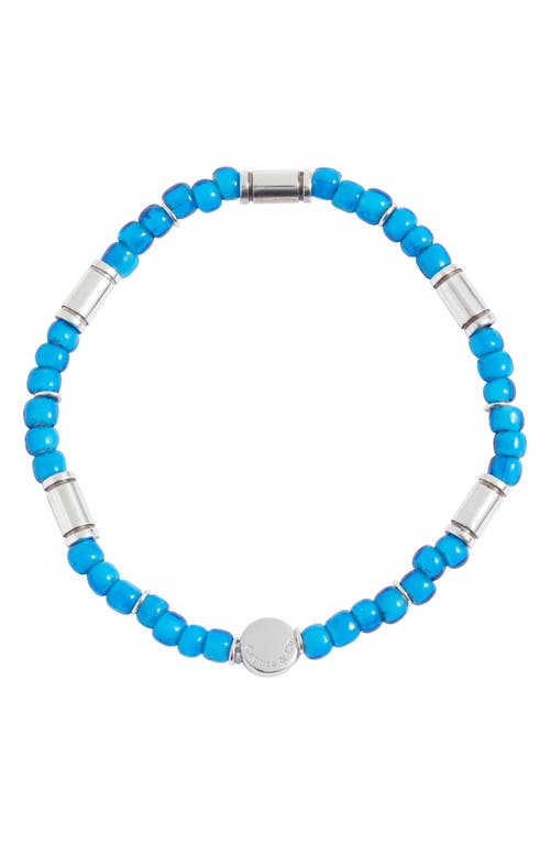 Caputo & Co. Men's Sailor Beaded Bracelet in Blue
