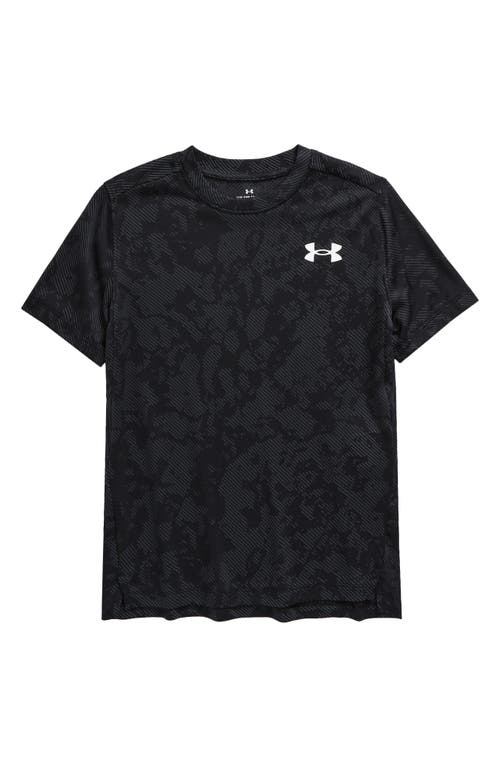 Shop Under Armour Kids' Ua Tech™ Geode Jacquard Performance T-shirt In 001 Black